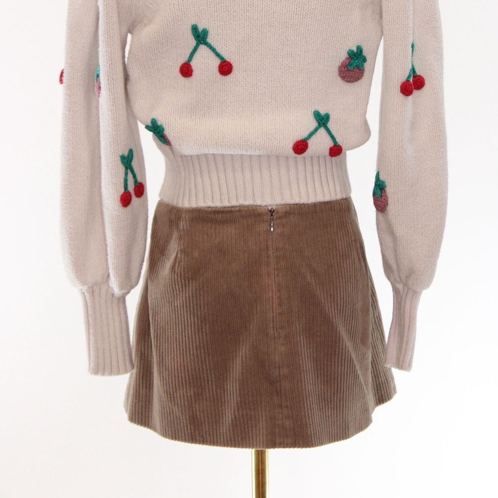 Sandy Liang Crombie Mini Skirt,  Size 8 - Picture 6 of 10